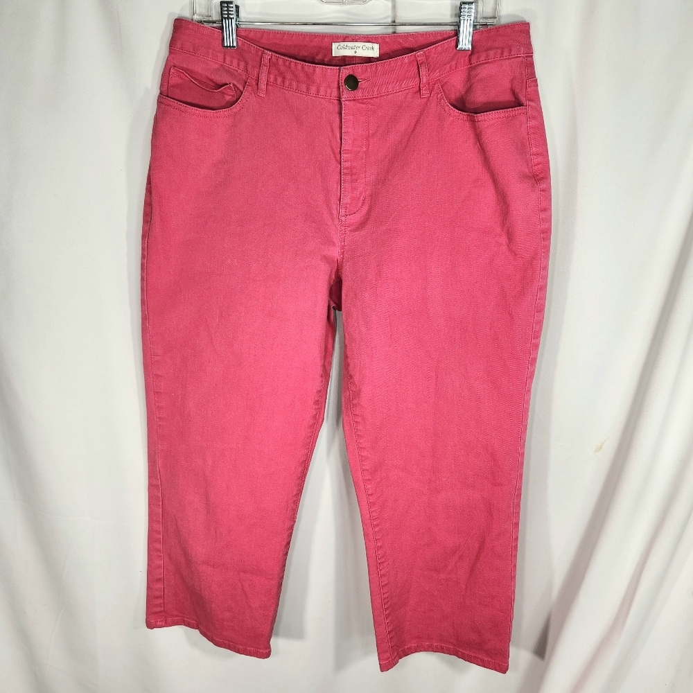Coldwater Creek Pink Five Pocket Cropped Jeans Size 12